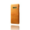 For Samsung Galaxy S10e Calf Texture  PC + PU Phone Case(Orange)