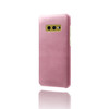 For Samsung Galaxy S10e Calf Texture  PC + PU Phone Case(Pink)