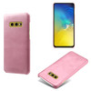 For Samsung Galaxy S10e Calf Texture  PC + PU Phone Case(Pink)