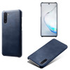 For Samsung Galaxy Note10 Calf Texture  PC + PU Phone Case(Blue)