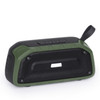 New Rixing NR-906 TWS Waterproof Bluetooth Speaker Support Hands-free Call / FM with Handle(Army Green)