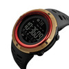 SKMEI 1250 Men Outdoor Waterproof Sports Digital Watch Multi-Function Watch(Gold/Red)