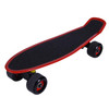 JC-007 22 inch Frosted Single-turn Four-wheeled Fish-shaped Skateboard Suitable for Children(Red)