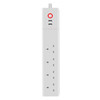 Home Office Wifi Mobile Phone Remote Control Timer Switch Voice Control Power Strip, Line length: 1.5m(UK Plug)