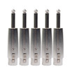 5 PCS LZ1167 6.35mm Single Track Male Head to XRL Female Audio Adapter Plug (Silver)