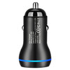 ACC-580 PD 40W Dual Type-C / USB-C Ports Fast Charging Car Charger(Black)