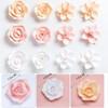 Rose Creative Paper Cutting Shooting Props Flowers Papercut Jewelry Cosmetics Background Photo Photography Props(White)
