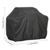 80x66x100cm 420D Oxford Cloth BBQ Square Protective Bag Charcoal Barbeque Grill Cover(Black)