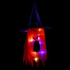 2 PCS Halloween Decoration Props Color Luminous Pendant Witch Hat(Red)