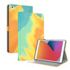 Watercolor Pattern Skin Feel Magnetic Horizontal Flip PU Leather Case with Holder & Card Slots & Photo Frame & Sleep / Wake-up Function For iPad 9.7 (2018 & 2017) / Air 2 / Air(Autumn Leaves)