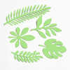 10 in 1 Creative Paper Cutting Shooting Props Tree Leaves Papercut Jewelry Cosmetics Background Photo Photography Props(Emerald Green)