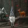 2 PCS Christmas Long-Legged Faceless Glowing Doll Sequined Doll(Silver)