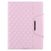 Checkered Pattern Horizontal Flip Leather Case with Holder & Card Slots & Hand Strap For iPad 9.7 (2018 / 2017) / Air 2 / Air / Pro 9.7 2016(Pink)