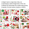 2 Sets Cartoon Christmas Window Stickers Show Window Living Room StaticChristmas Decoration Wall Stickers(2311)