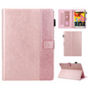Glitter Powder Stitching Hot-pressed Changing PU Leather Case with Holder & Card Slots For 10 incn Universal Tablet(Pink)