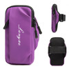 Running Mobile Phone Arm Bag Sports Yoga Fitness Mobile Phone Bag(B221 Purple)