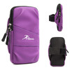 Running Mobile Phone Arm Bag Sports Yoga Fitness Mobile Phone Bag(B222 Purple)