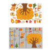 10 PCS Thanksgiving Turkey Sticker Static Sticker Glass Window Decoration Wall Sticker( BQ065)