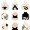 2 PCS Supermarket Household Kitchen Restaurant Workwear Sleeveless Apron, Specification: 45x56 cm(Cat Dog Series -8)