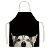 2 PCS Supermarket Household Kitchen Restaurant Workwear Sleeveless Apron, Specification: 65x75 cm(Cat Dog Series-6)