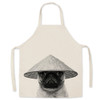 2 PCS Supermarket Household Kitchen Restaurant Workwear Sleeveless Apron, Specification: 45x56 cm(Cat Dog Series-1)