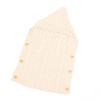 Zzsd0002 Autumn / Winter Baby Knitted Woolen Button Sleeping Bag Photography Blanket Stroller Sleeping Bag(Cream White)