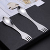 10 PCS Stainless Steel Western Tableware Creative 3 In 1 Spoon Forked Tableware