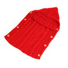 Zzsd0002 Autumn / Winter Baby Knitted Woolen Button Sleeping Bag Photography Blanket Stroller Sleeping Bag(Big Red)