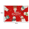 2 PCS Flax Christmas Western Food Insulation Table Mat Household Table Non-Slip Coaster, Specification:Double Layer(Snowman)