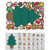 20 PCS Children Cartoon Christmas DIY Cute Emoji Stickers(DY006)