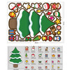 20 PCS Children Cartoon Christmas DIY Cute Emoji Stickers(DY004)