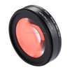 58mm 16X Macro Lens + Red Diving Lens Filter with Lens Cover + Lens Filter Ring Adapter + String + Cleaning Cloth for GoPro HERO4 /3, SJCAM SJ6, Xiaoyi Sport Camera Dive Housing