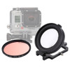 58mm 16X Macro Lens + Red Diving Lens Filter with Lens Cover + Lens Filter Ring Adapter + String + Cleaning Cloth for GoPro HERO4 /3, SJCAM SJ6, Xiaoyi Sport Camera Dive Housing