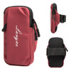 Running Mobile Phone Arm Bag Sports Yoga Fitness Mobile Phone Bag(B221 Dark Red)