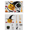 10 PCS Halloween Decoration Static Wall Stickers(BQ045 Lying Window Pumpkin)