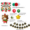 Christmas Decoration Bronzing Print Flag Pull Balloon Set, Style: Christmas Bear