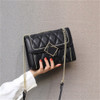 5132 Fashion Messenger Shoulder Bag Chain Small Square Bag(Polar Night Black)