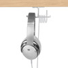 JD041 Headphones Bracket All-Aluminum Alloy Multi-Function Headset Hook(Silver)