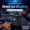 P10 HUD 2.2 inch Car OBD2 Smart Digital Meter with TFT LCD Multi-color, Speed & RPM & Water Temperature & Oil Consumption & Driving Distance / Time & Voltage Display, Over Speed Alarm, Low Voltage Alarm, Kilometers & Miles Switching, Light Sensor Fun