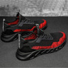 TD19 Mesh Men Running Shoes Men Casual Sports Shoes, Size: 39(Black Red)