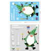 10 PCS Christmas Decoration Electrostatic Stickers Shopping Mall Glass Window Decoration Stickers(BQ054)