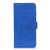 For Google Pixel 6a Crocodile Texture Flip Leather Phone Case with Holder & Card Slots(Blue)