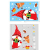 10 PCS Christmas Decoration Electrostatic Stickers Shopping Mall Glass Window Decoration Stickers(BQ055)