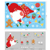 10 PCS Christmas Decoration Electrostatic Stickers Shopping Mall Glass Window Decoration Stickers(BQ076)