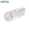 50 PCS T10 DC12V / 0.3W Car Clearance Light COB Lamp Beads (Red Light)