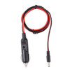 12V/24V 5.5x2.1mm DC Power Supply Adapter Plug Coiled Cable Car Charger, Length: 1m