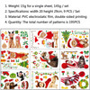 2 Sets Cartoon Christmas Window Stickers Show Window Living Room StaticChristmas Decoration Wall Stickers(2312)