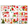 2 Sets Cartoon Christmas Window Stickers Show Window Living Room StaticChristmas Decoration Wall Stickers(2302)