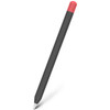 For Apple Pencil 2 Stylus Touch Pen Split Contrast Color Silicone Protective Case(Classic Red and Black)