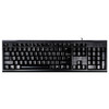 ZGB Q9 104 Keys USB Wired Grid Texture General Gaming Office Keyboard(Black)